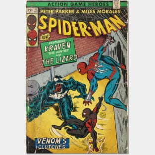 "Venom's Clutches" Comic Book Cover Fan Art Posters and Art